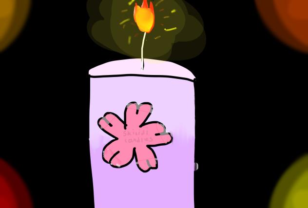 Flower candle.