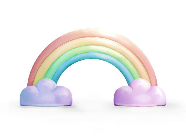 arco íris 3D