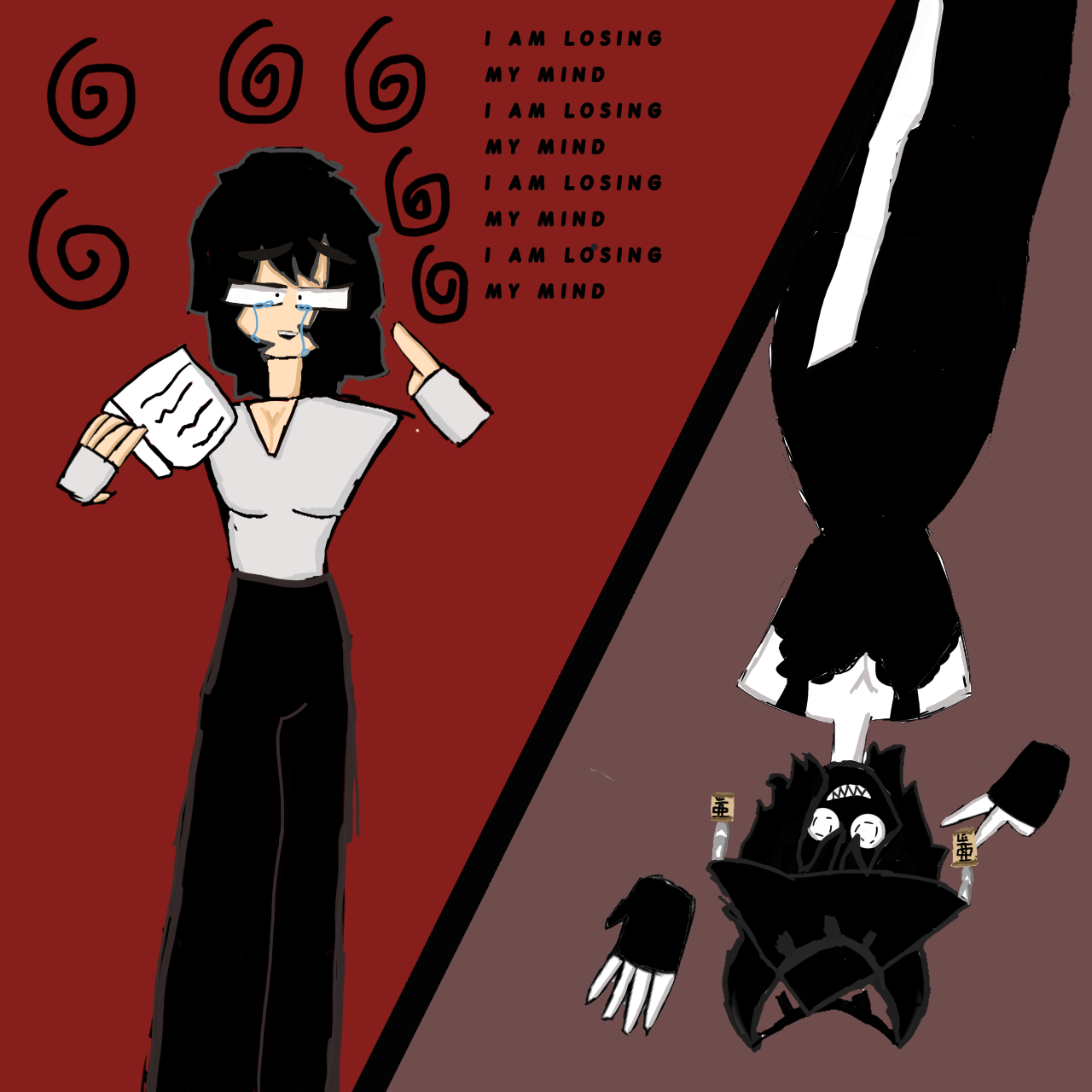 upside down art (with my avatar roblox ) - ibisPaint