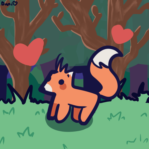 💕A cutie fox in the forest💕