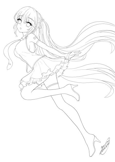 ミクの日2025（線画）