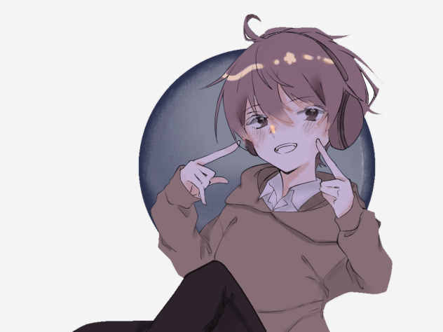 線画塗りました