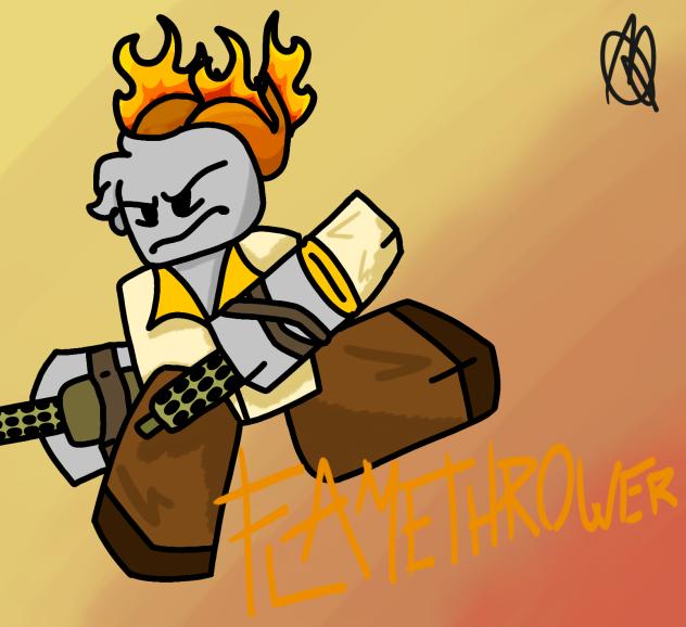 Flamethrower (PHIGHTING! oc)