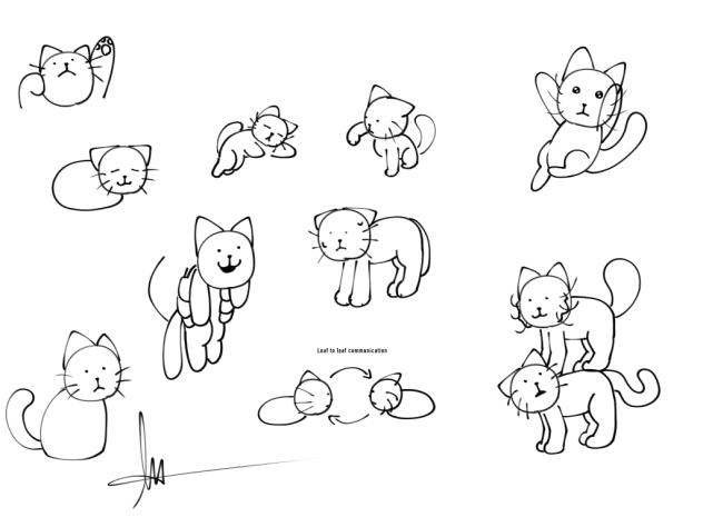 Cat doodles because they’re cool