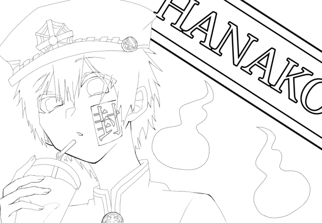 花子くん塗り絵