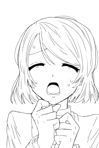 ＼ﾀﾞﾚｶﾀｽｹﾃｰ!／ 線画かよちん