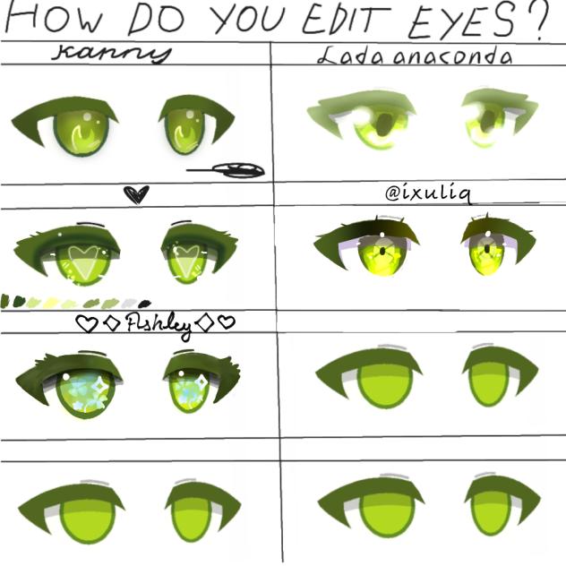 how I edit eyes