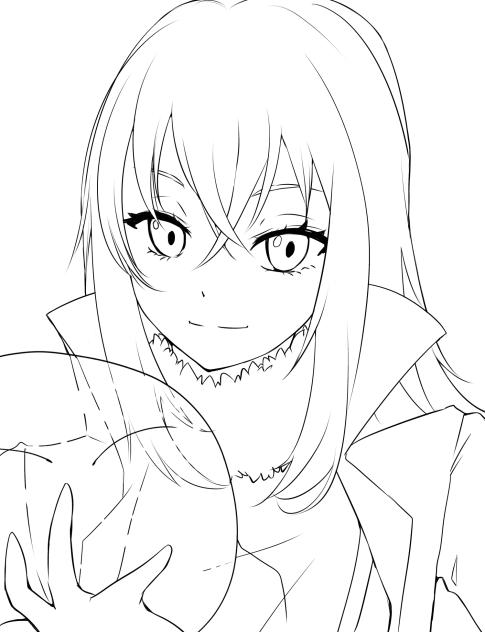 【線画】リムル テンペスト(転生したらスライムだった件)