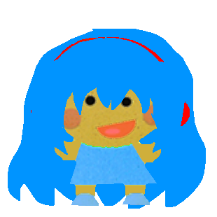 Rap Girl In The Shape-a-Majigs Art Style