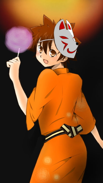 花火と浴衣と
