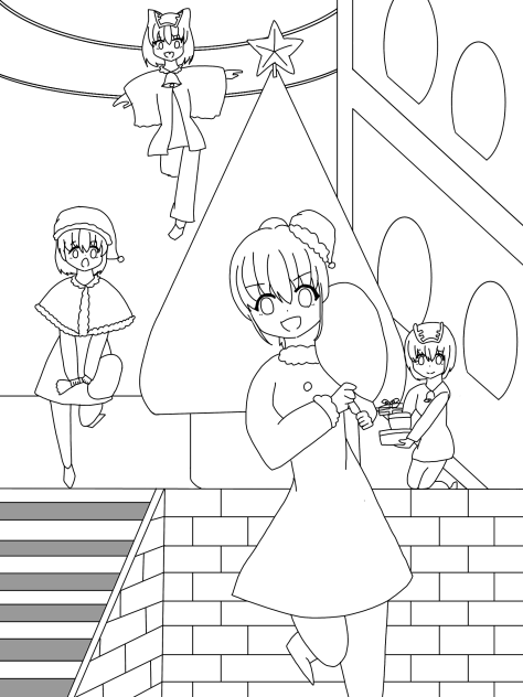 聖なる夜　線画