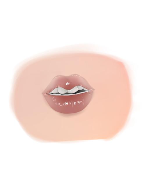 Glossy lips