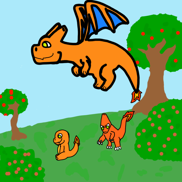 Charmander charmilion e Charizard