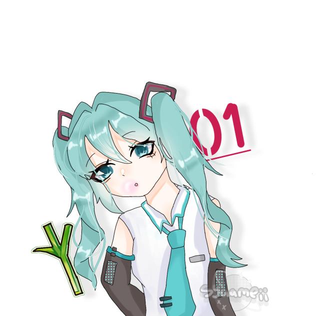 artblock so i draw Miku!