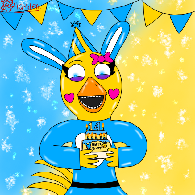 Happy birthday @aisyahfnaf!! 🥳🎉🎊💙💙💛💛