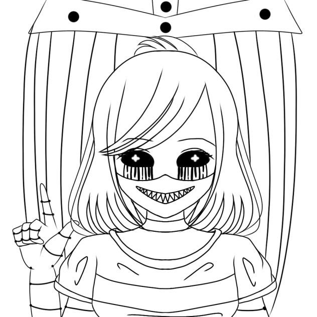 doll line art