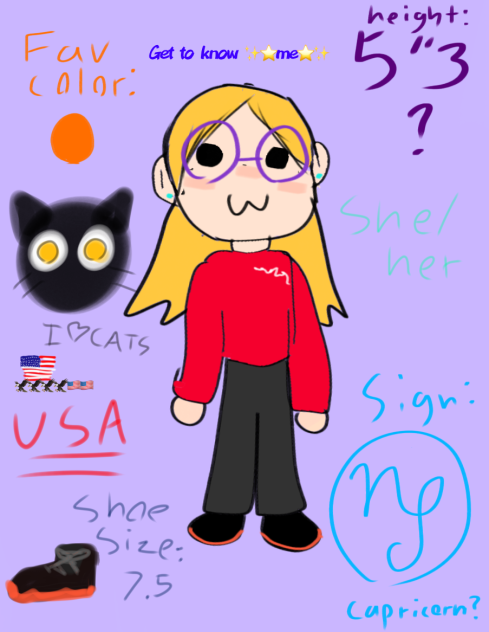 Get to know ✨⭐️me⭐️✨