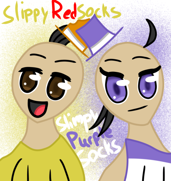 SlippyRedSocks & SlimpyPurpleSocks