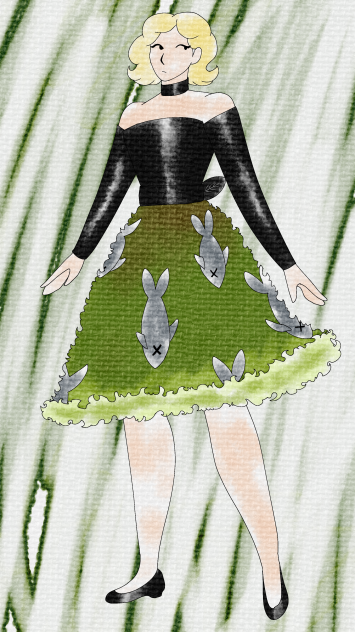 Water Pollution Dress Design