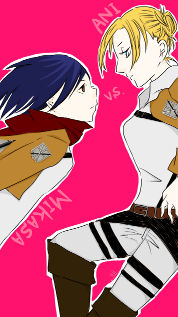 アニvsミカサ2 Ibispaint