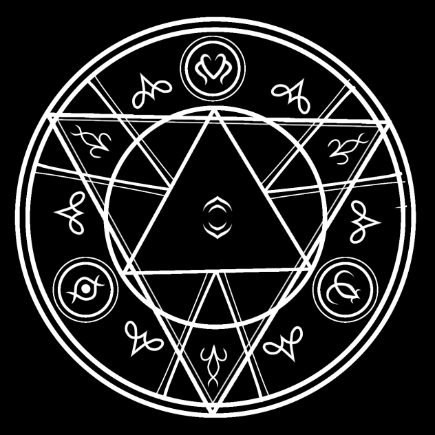 pentagrama de hechizo oscuro