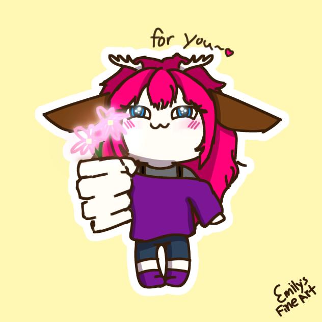 I got you a fwower~ ♥️
