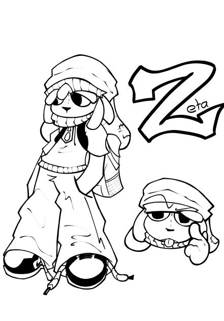 Zeta lineart
