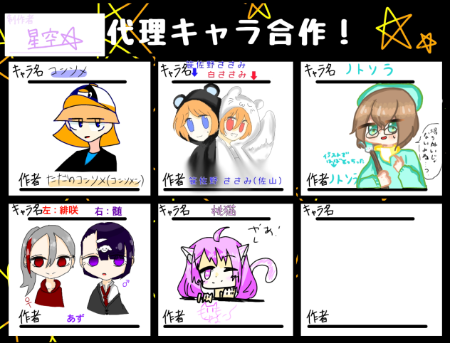 代理キャラ合作！