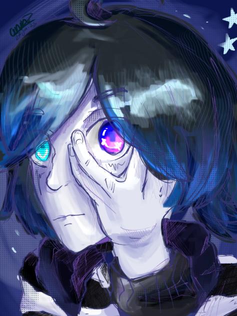 That pretty purple eye (oc)