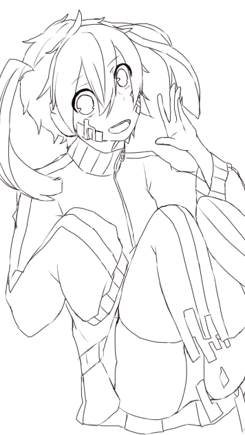 エネちゃん 線画