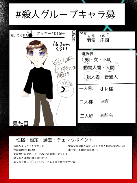 キャラ募集