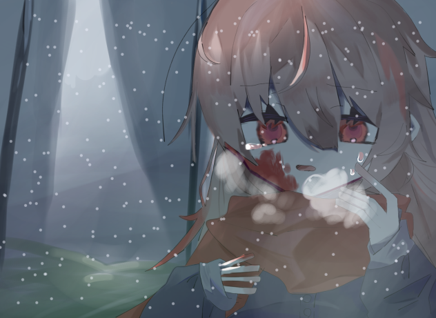 青い牽牛花