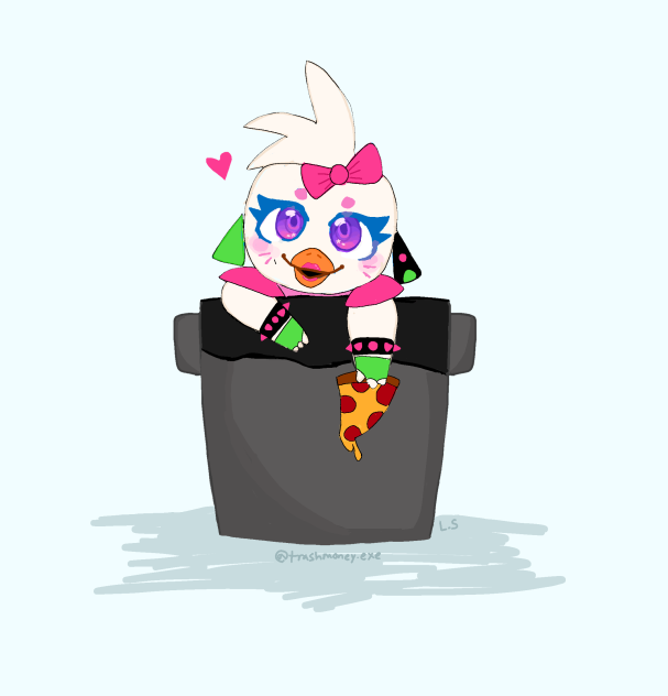 Glamrock Chica in the Trash