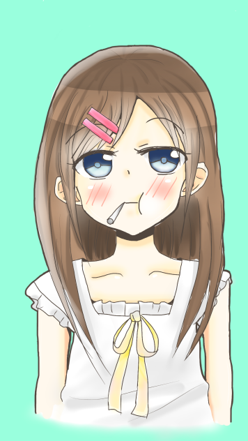 飴舐めてる女の子