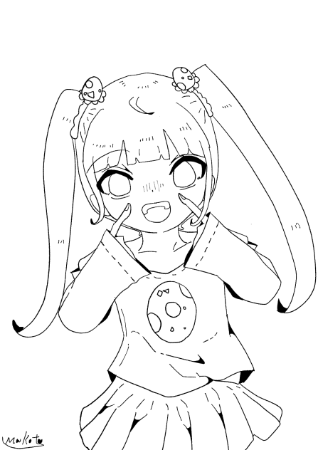 ハッピーイースター！！フリー線画