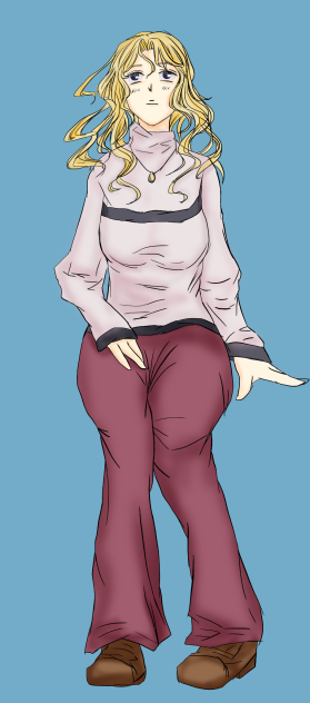 座る女の子