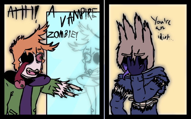 a stupid comic (EddsWorld Zombie AU)