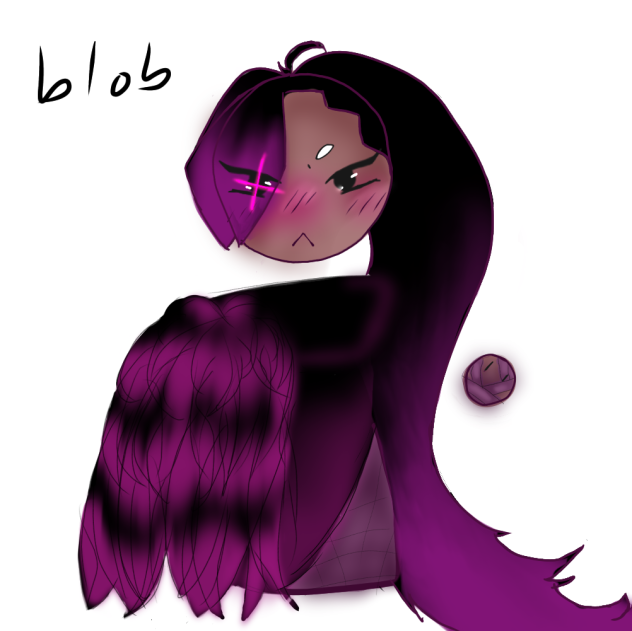 Black raisin cookie blob