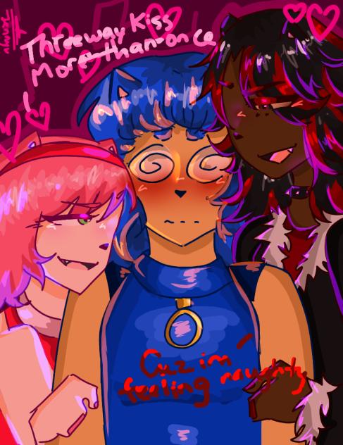 💋✨Three way kiss