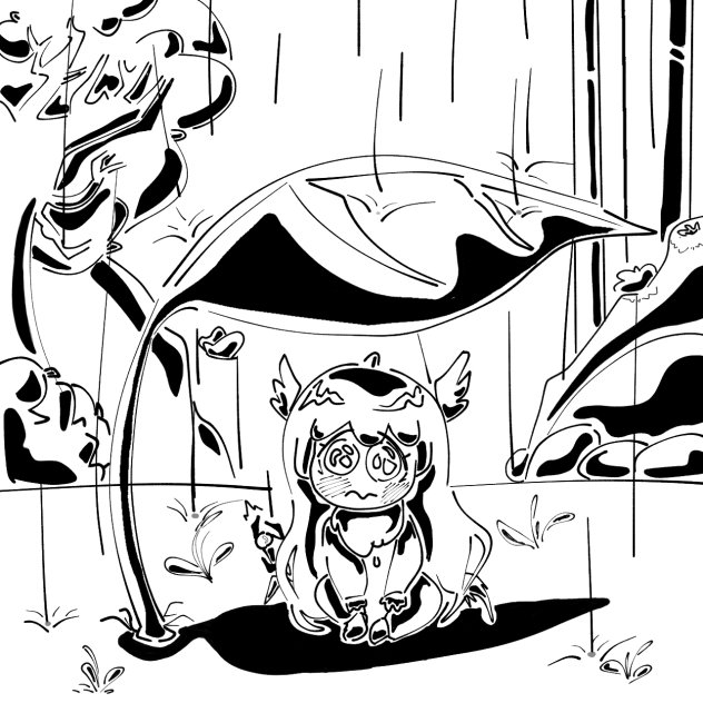 my-oc-in-the-rainforest-on-sky-game-ibispaint