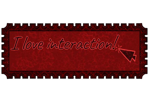 I love interaction stamp