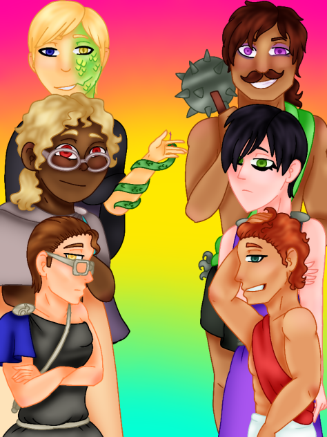 Sanders Sides Gods !Shirtless Warning!