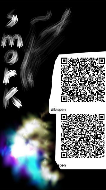 煙ブラシと光ブラシsmoke and light