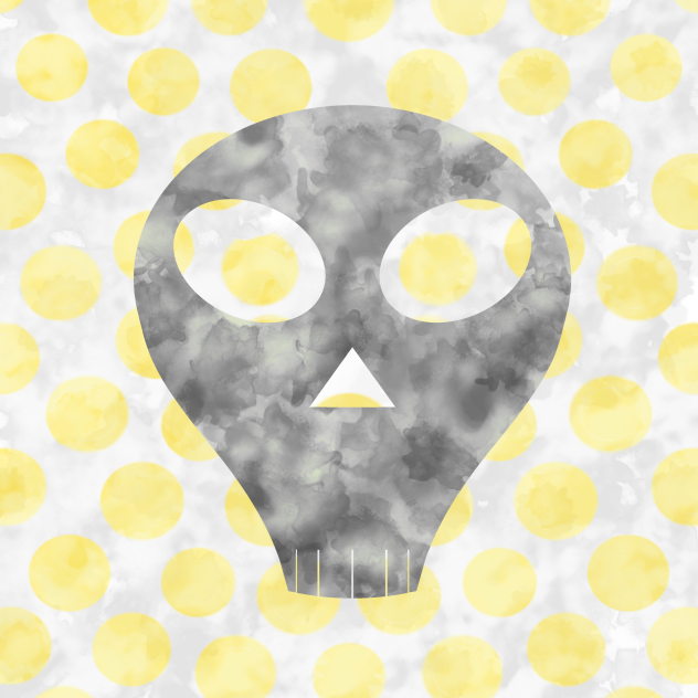 skull with coins