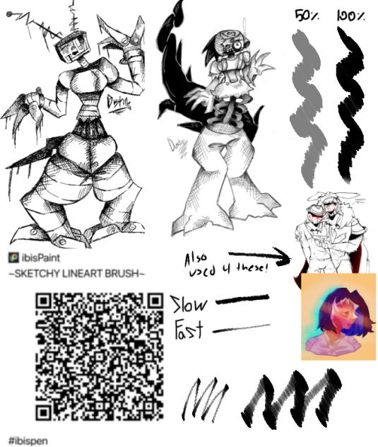 SKETCHY LINEART!!! BRUSH BY ME!!!