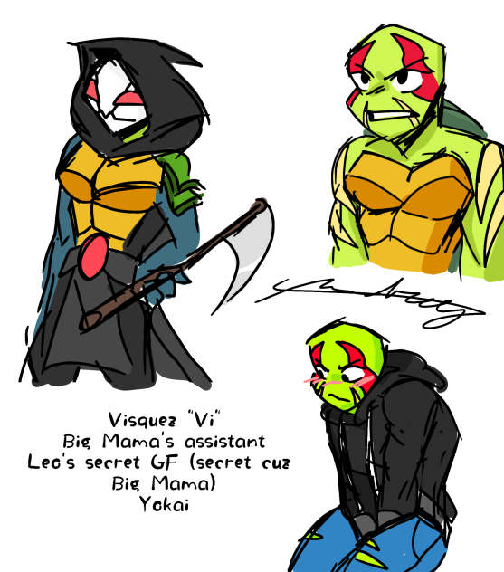Visquez the turtle yokai