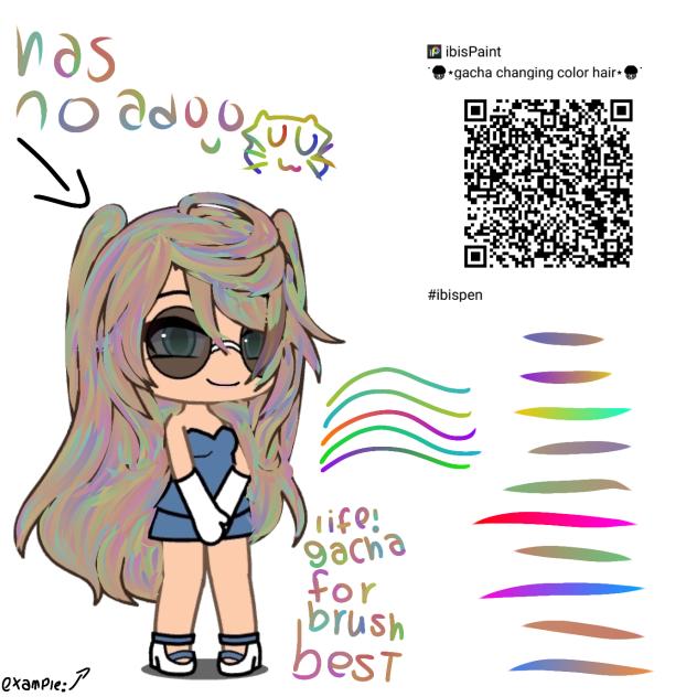 gacha changing hair color