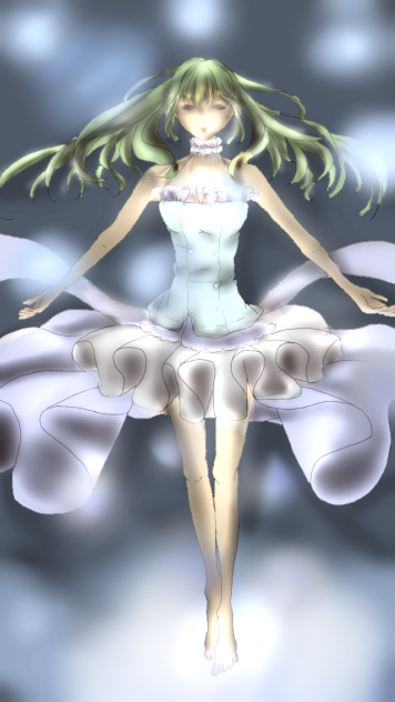 ぽよ様の線画を塗らせていただきました！