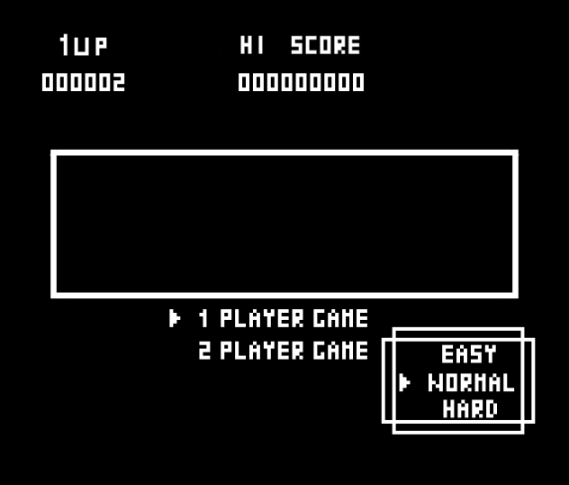 ゲームのタイトル画面