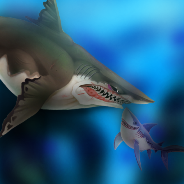 Megalodon y Cailon